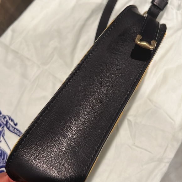 New BURBERRY Mini Shield Check Sling Shoulder Bag, Hunter Ip Check, New w/Tag - Picture 10 of 16